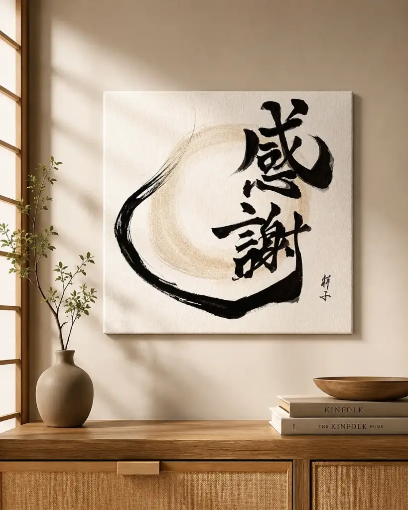 Original Kalligraphie – Dankbarkeit 感謝
