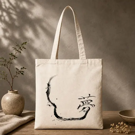 Kalligraphie-Tasche – Traum 夢